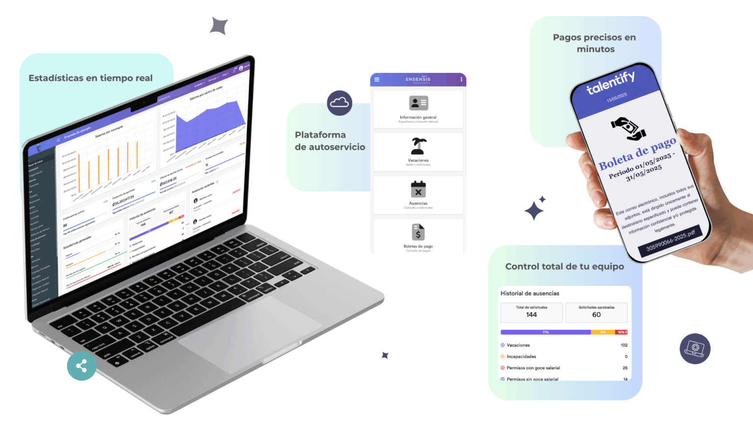 👉 Software de planilla Costa Rica | Talentify sin errores