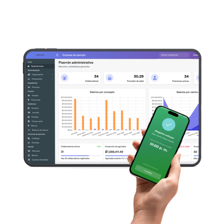 👉 Software de planilla Costa Rica | Talentify sin errores