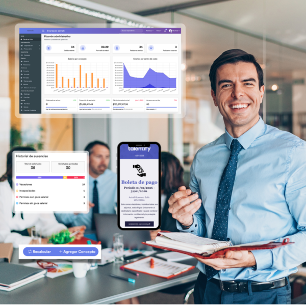 👉 Software de planilla Costa Rica | Talentify sin errores